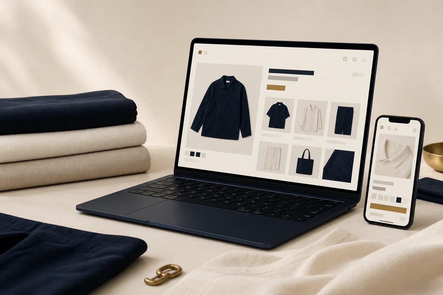 Proyek konsep website label fashion